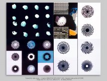 “(beautiful) data dump — 4 parts 1868/0723/1872/1874” 1991, thermal video prints UP 5000 image size 31 x 23.5 cm, edition of 2   © Georg Mühleck