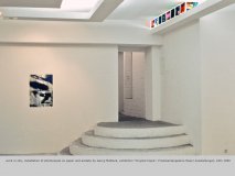 work in situ, installation of photocopies on paper and acetate by Georg Mühleck, exhibition ”Original Kopie", Produzentengalerie Maerz Ausstellungen, Köln 1989