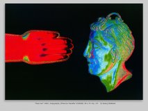 “face me” 1992, Copigraphy (Thermo-Transfer CX5000) 28 x 21 cm, 1/1