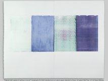 ÒDiptych with copies of nothing in Oct.82Ó Copigraphy RX 6500 transfer/print on cotton paper attached to Rives, oil pastel, 98x77cm, 1/1 © Georg Mhleck