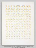 “Transforming shape and color of one element IV” 1982, Oil pastel 57 x 77 cm 1/1   © Georg Mühleck