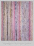 “Streifenblues” (detai) 1981, Oil Pastel on varnished tissue, polyester wadding, plastic film, aluminum foil, 1.25 x 2.50 cm, 1/1 © Georg Mühleck