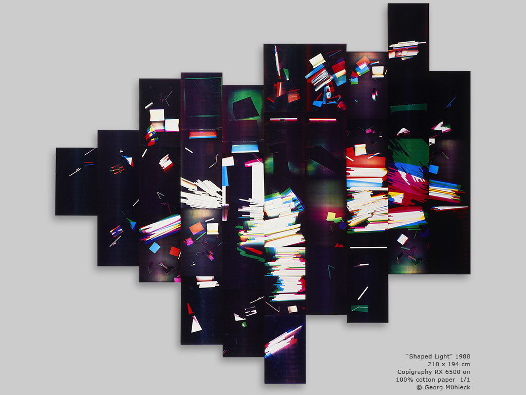 “Shaped Light” 1988, 210 x 194 cm