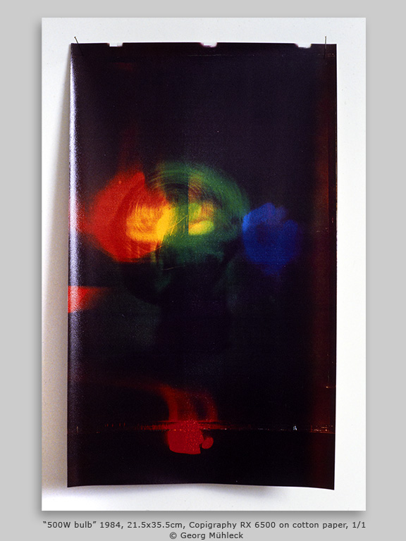 “500W bulb” 1984, 21.5 x 35.5 cm