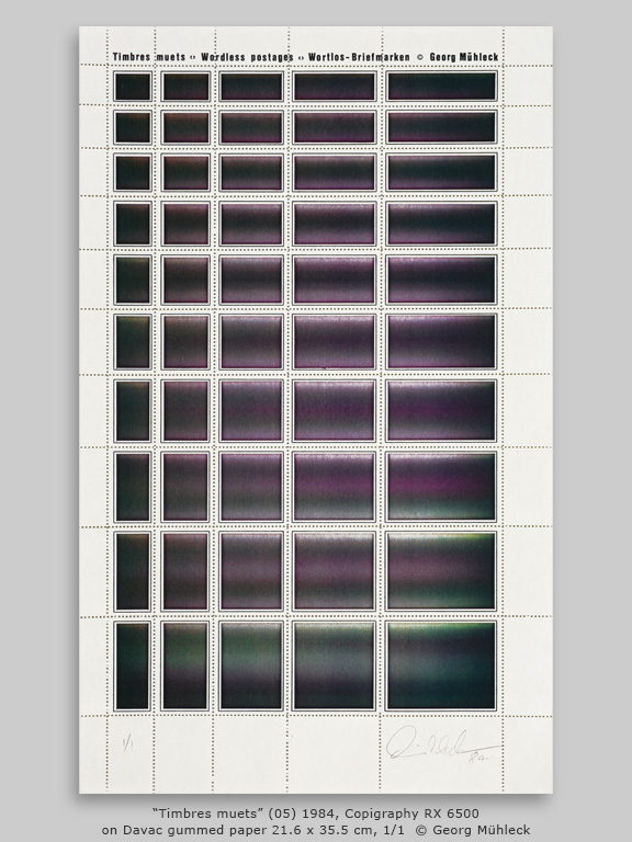 “Timbres muets” (05) 1984